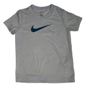 Nike Dri-Fit V -neck T-shirt Light Blue Girl's Size S NWOT